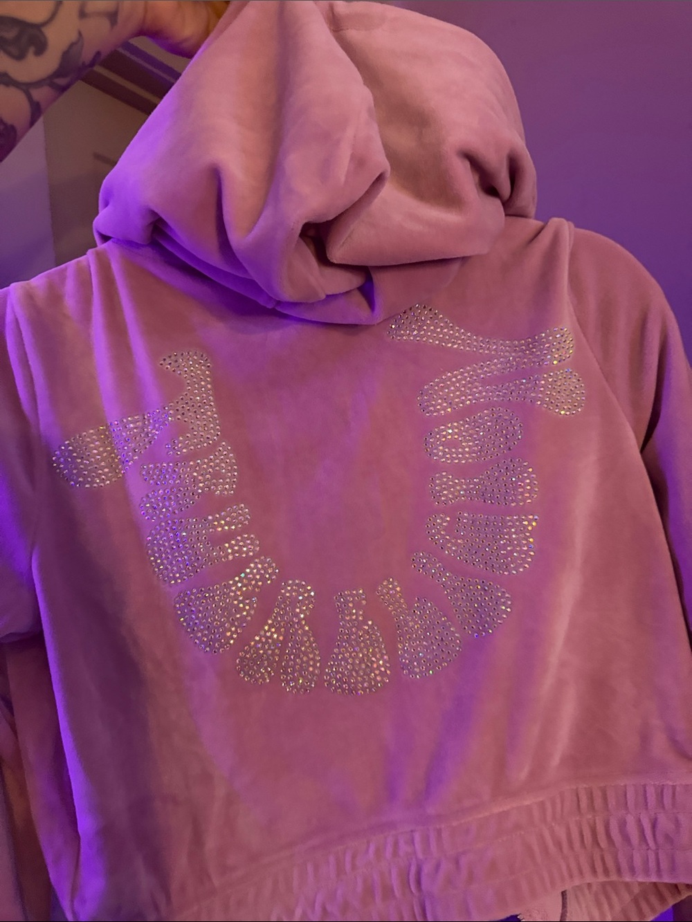 True Religion Pink mauve mist Zip Jacket